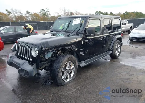 2020 Jeep Wrangler Unlimited Sahara 4X4 из США, поврежденный, VIN 1C4HJXEN0LW119214